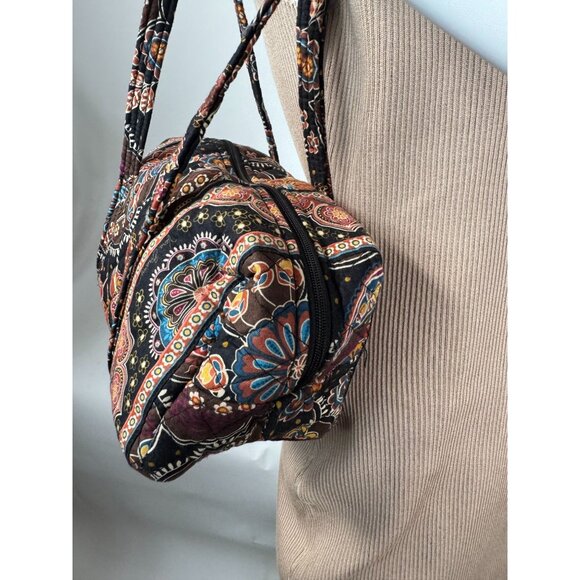 Vera Bradley Quilted Cotton Shoulder Bag In Bohemian Paisley Print - Picture 8 of 13